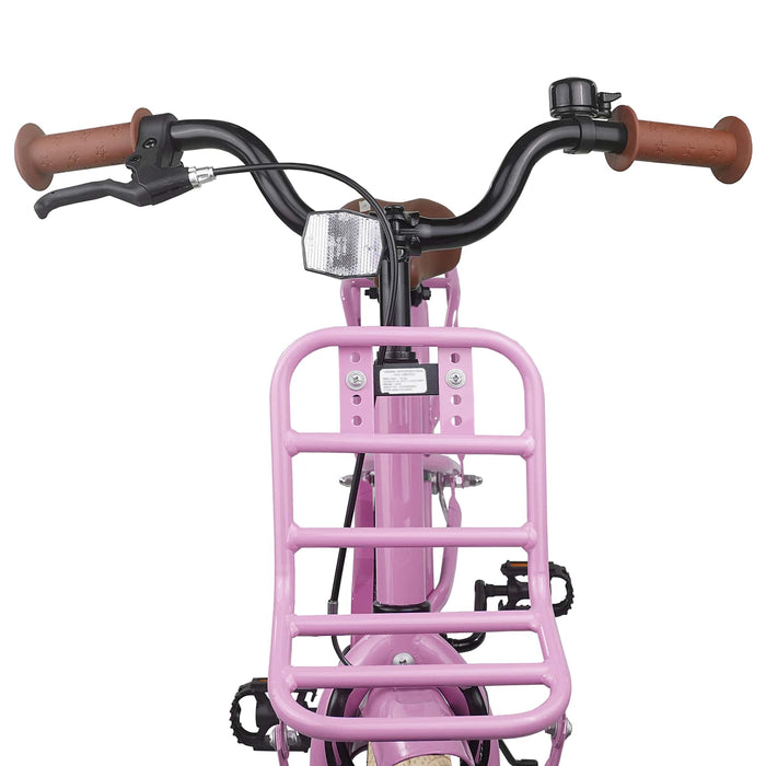 Bicicletă pentru Copii 18 Inci pentru 5-7 ani Roz deschis - WALTI WALTI