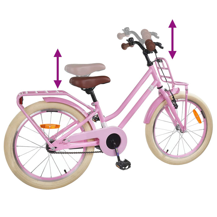 Bicicletă pentru Copii 18 Inci pentru 5-7 ani Roz deschis - WALTI WALTI