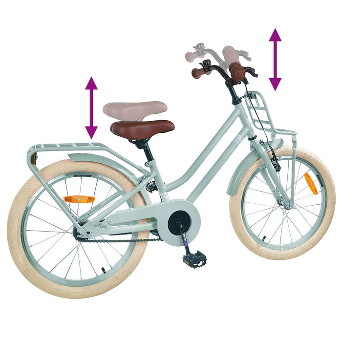 Bicicletă pentru Copii 18 Inci pentru 5-7 ani Verde deschis - WALTI WALTI