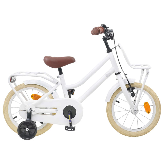 Bicicletă pentru Copii 16 Inci pentru 4-6 ani Alb WALTI