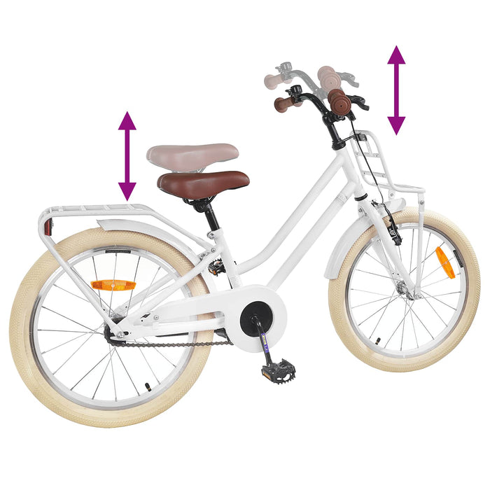 Bicicletă pentru Copii 20 Inci pentru 6-11 ani Alb - WALTI WALTI