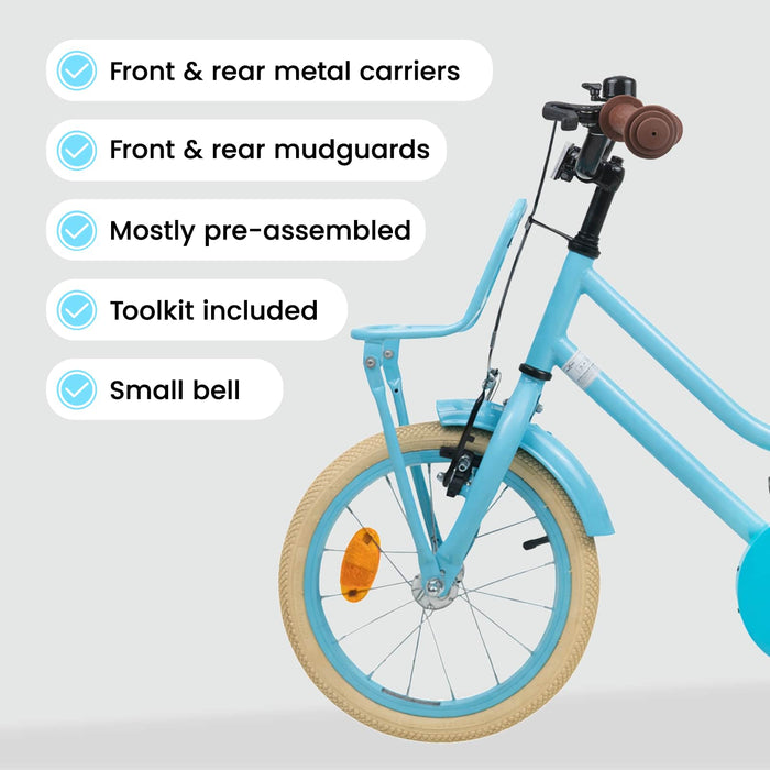 Bicicletă pentru Copii 12 Inci pentru 2-4 ani Albastru deschis WALTI
