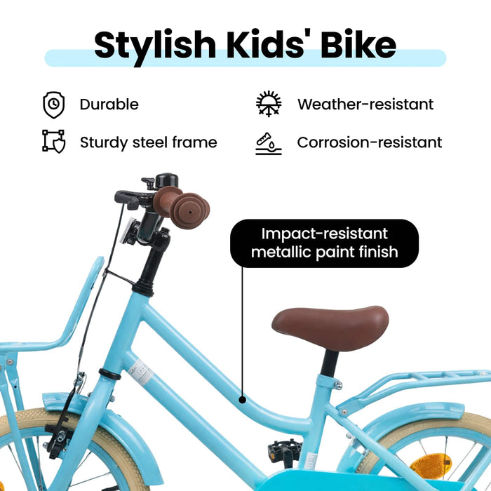 Bicicletă pentru Copii 14 Inci pentru 3-5 ani Albastru deschis WALTI