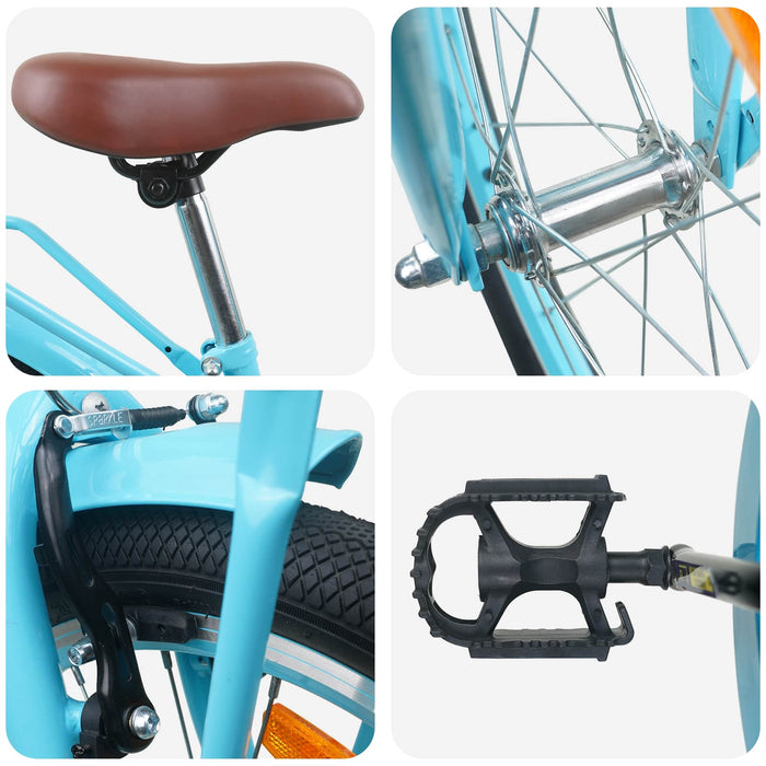 Bicicletă pentru Copii 20 Inci pentru 6-11 ani Albastru deschis - WALTI WALTI