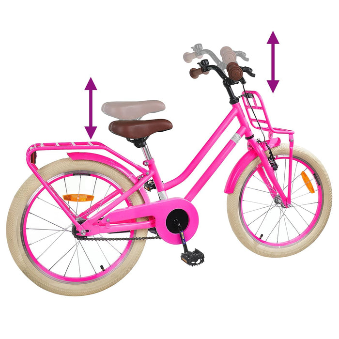 Bicicletă pentru Copii 20 Inci pentru 6-11 ani Roz închis - WALTI WALTI