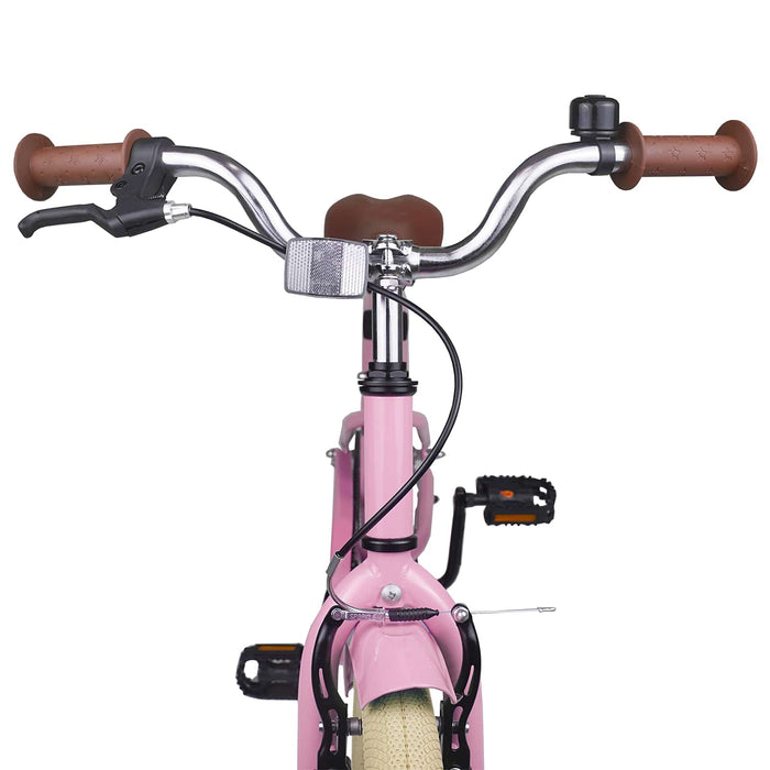 Bicicletă pentru Copii 18 Inci pentru 5-7 ani Roz deschis - WALTI WALTI