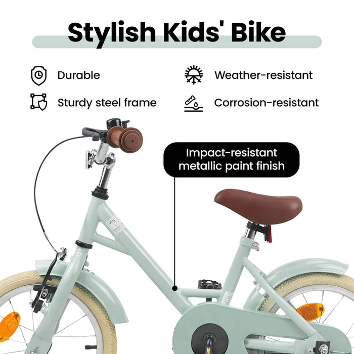 Bicicletă pentru Copii 12 Inci pentru 2-4 ani Verde deschis WALTI