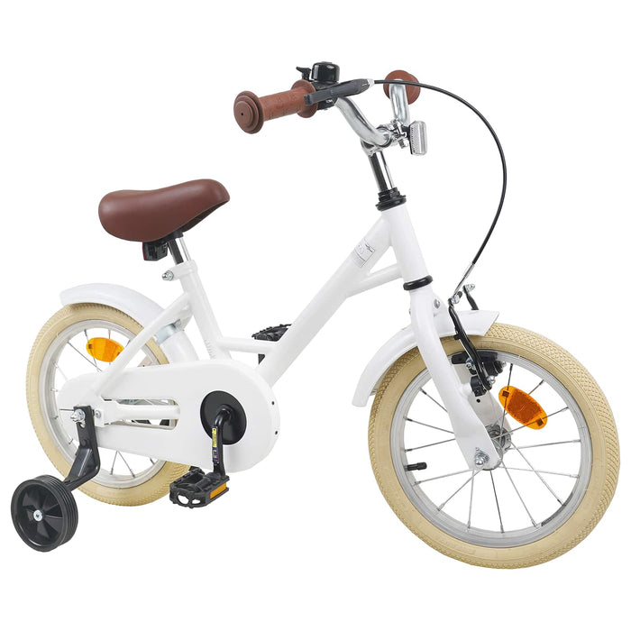 Bicicletă pentru Copii 16 Inci pentru 4-6 ani Alb WALTI