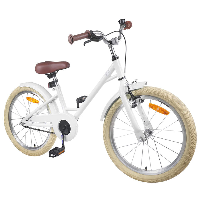 Bicicletă pentru Copii 18 Inci pentru 5-7 ani Alb - WALTI WALTI