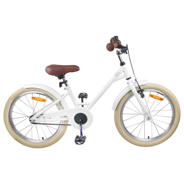 Bicicletă pentru Copii 18 Inci pentru 5-7 ani Alb - WALTI WALTI