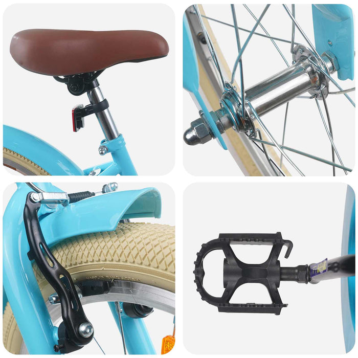 Bicicletă pentru Copii 20 Inci pentru 6-11 ani Albastru deschis - WALTI WALTI