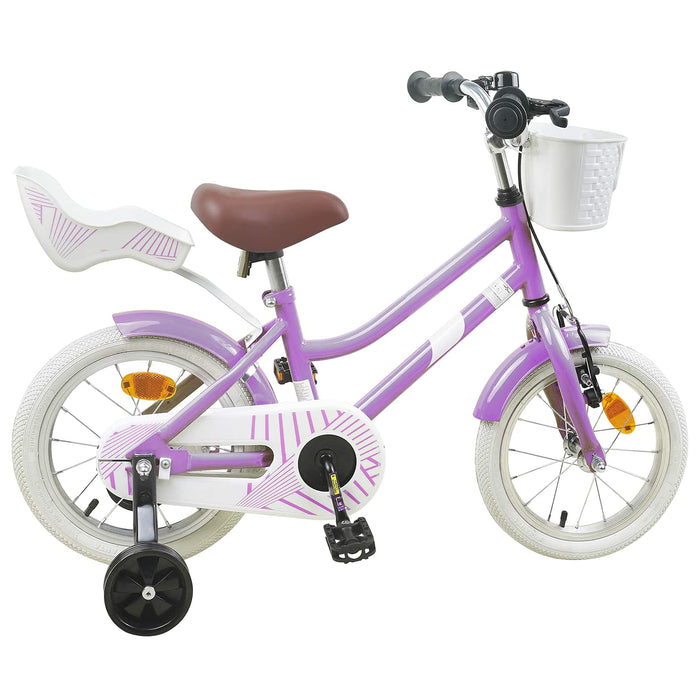 Bicicletă pentru Copii 16 Inci pentru 4-6 ani Violet WALTI
