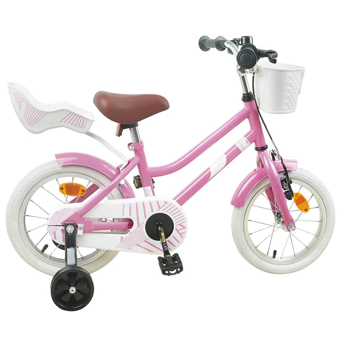 Bicicletă pentru Copii 12 Inci pentru 2-4 ani Roz deschis WALTI