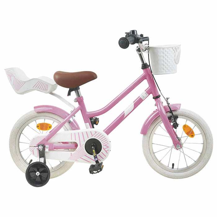 Bicicletă pentru Copii 12 Inci pentru 2-4 ani Roz deschis WALTI