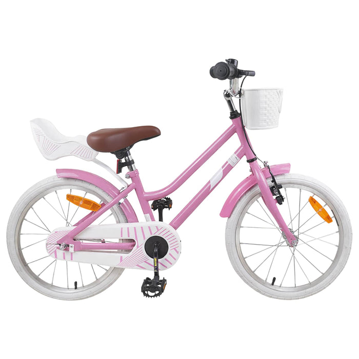 Bicicletă pentru Copii 18 Inci pentru 5-7 ani Roz deschis WALTI
