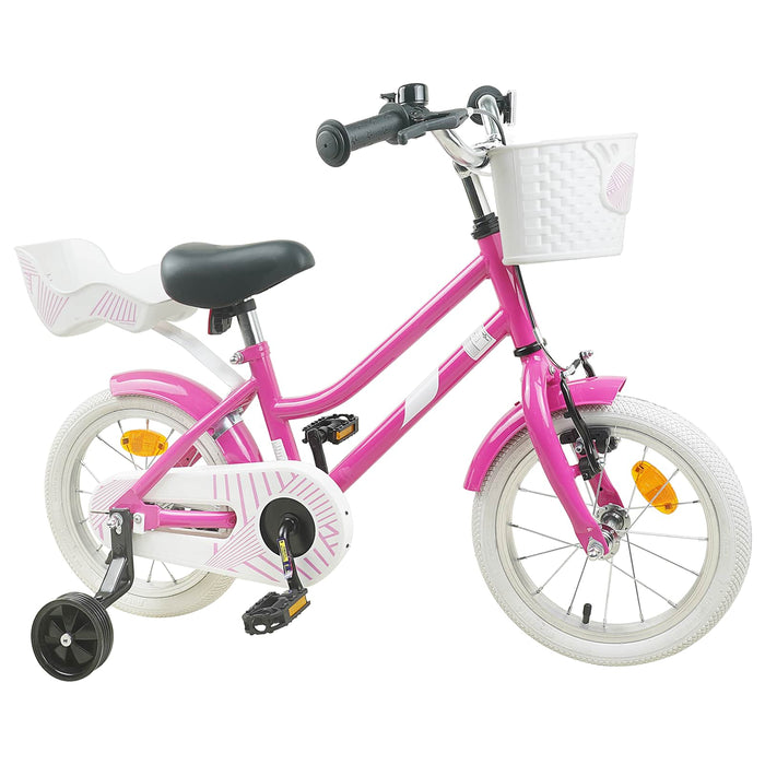 Bicicletă pentru Copii 12 Inci pentru 2-4 ani Roz închis WALTI