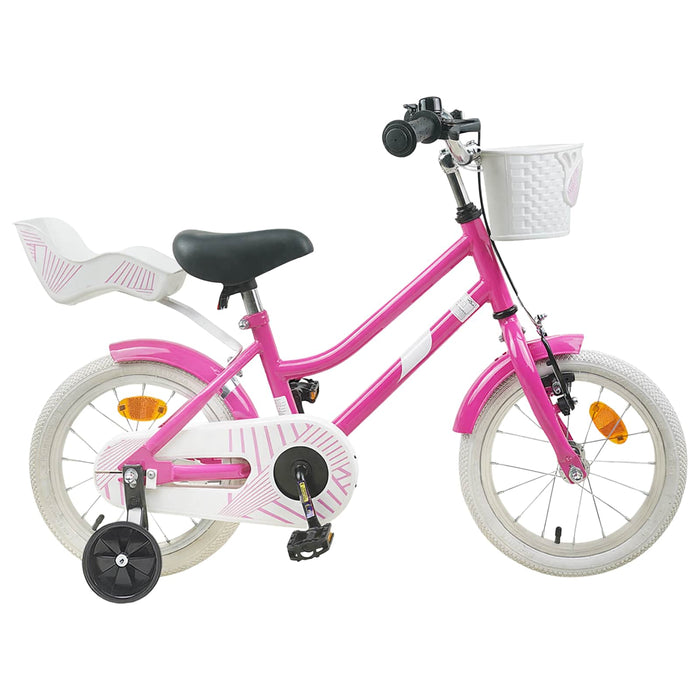 Bicicletă pentru Copii 14 Inci pentru 3-5 ani Roz închis WALTI