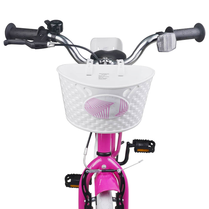 Bicicletă pentru Copii 18 Inci pentru 5-7 ani Roz închis - WALTI WALTI