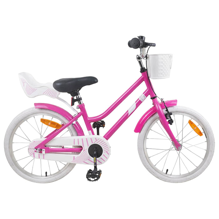 Bicicletă pentru Copii 18 Inci pentru 5-7 ani Roz închis WALTI