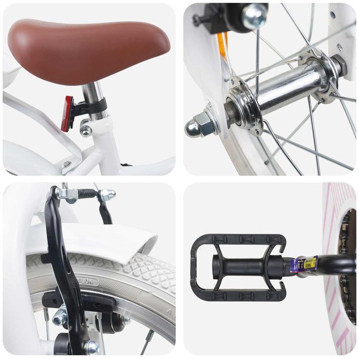Bicicletă pentru Copii 12 Inci pentru 2-4 ani Alb - WALTI WALTI