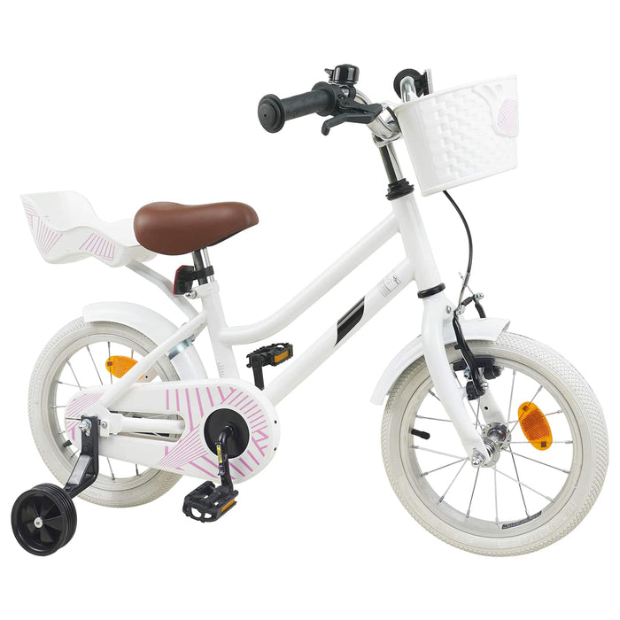 Bicicletă pentru Copii 14 Inci pentru 3-5 ani Alb WALTI