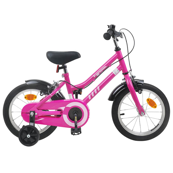 Bicicletă pentru Copii 12 Inci pentru 2-4 ani Roz Negru WALTI