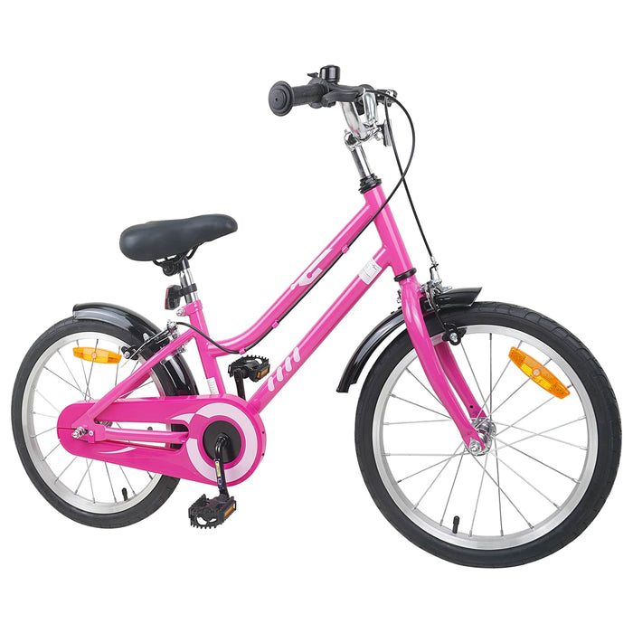 Bicicletă pentru Copii 18 Inci pentru 5-7 ani Roz Negru WALTI