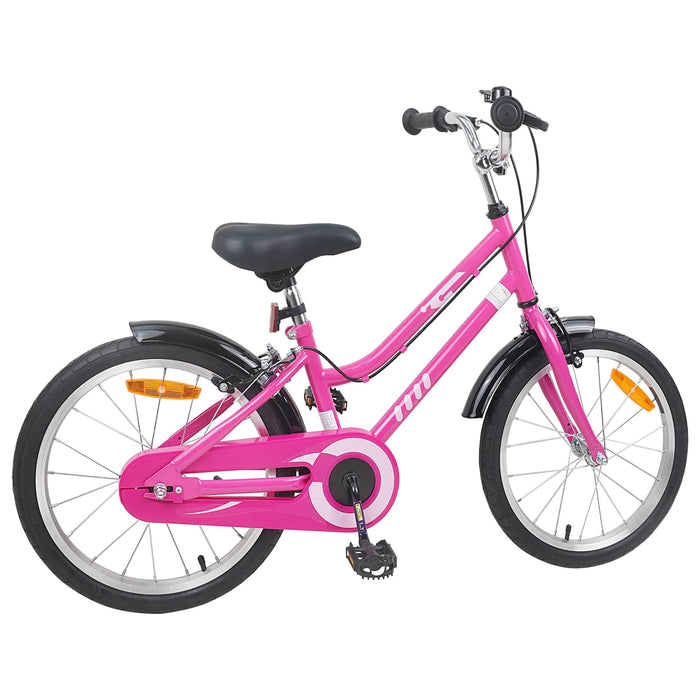Bicicletă pentru Copii 18 Inci pentru 5-7 ani Roz Negru WALTI