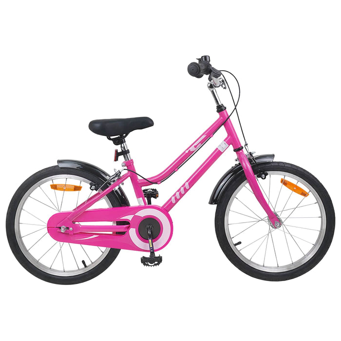 Bicicletă pentru Copii 18 Inci pentru 5-7 ani Roz Negru WALTI