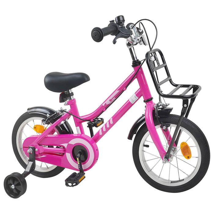 Bicicletă pentru Copii 12 Inci pentru 2-4 ani Roz și Negru WALTI