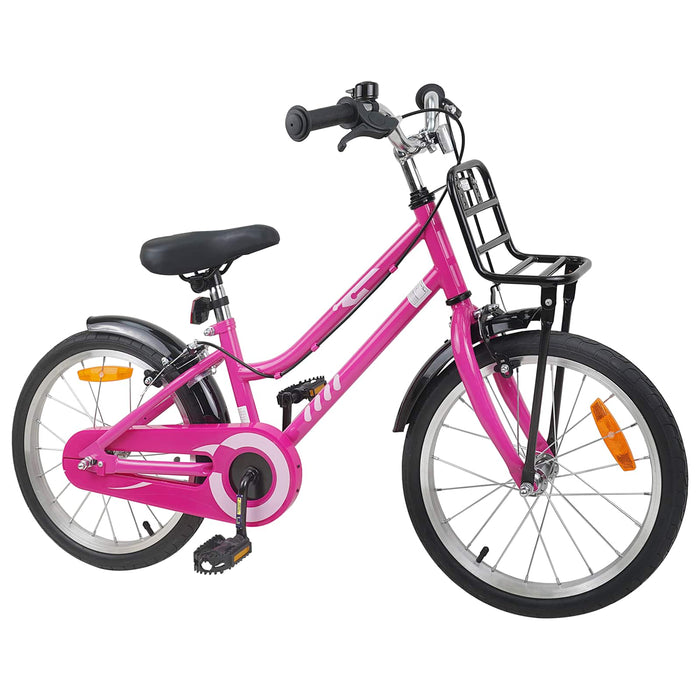 Bicicletă pentru Copii 18 Inci pentru 5-7 ani Roz și Negru WALTI