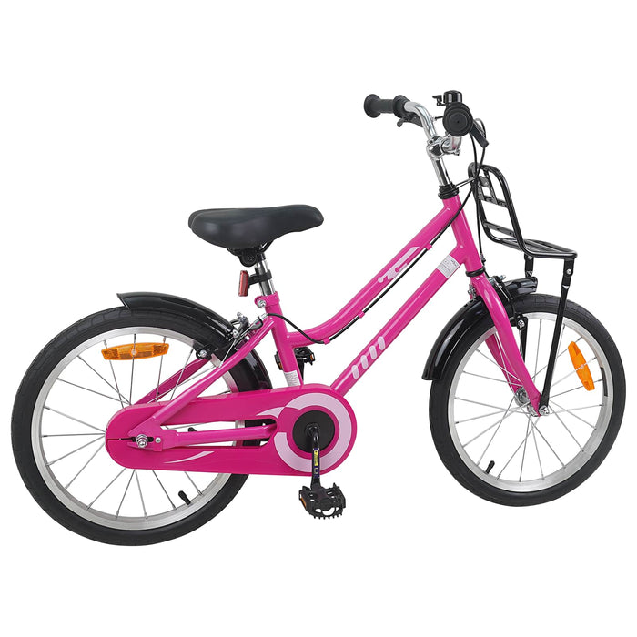 Bicicletă pentru Copii 18 Inci pentru 5-7 ani Roz și Negru WALTI