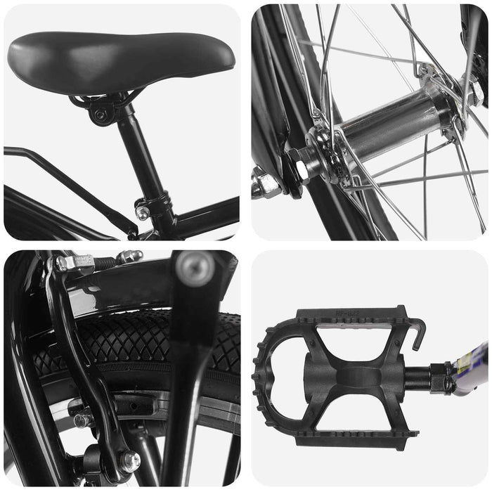 Bicicletă pentru Copii 14 Inci pentru 3-5 ani Negru - WALTI WALTI
