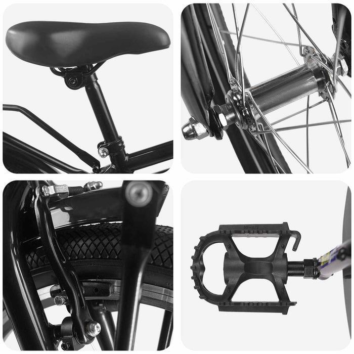 Bicicletă pentru Copii 20 Inci pentru 6-11 ani Negru - WALTI WALTI