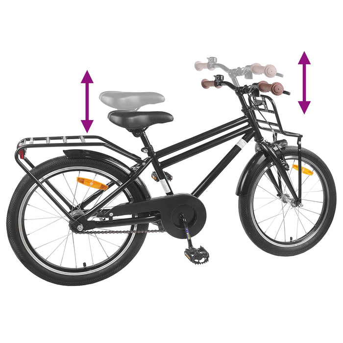 Bicicletă pentru Copii 20 Inci pentru 6-11 ani Negru - WALTI WALTI
