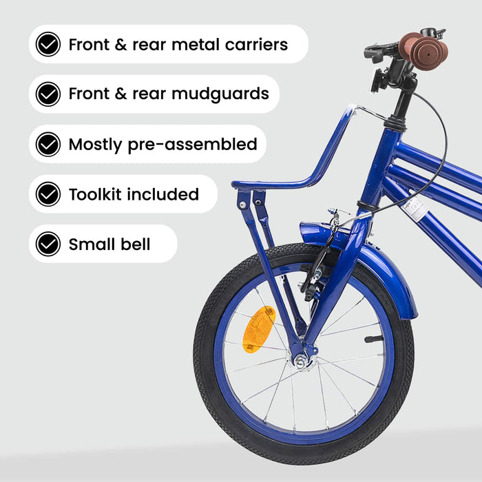 Bicicletă pentru Copii 14 Inci pentru 3-5 ani Albastru închis WALTI