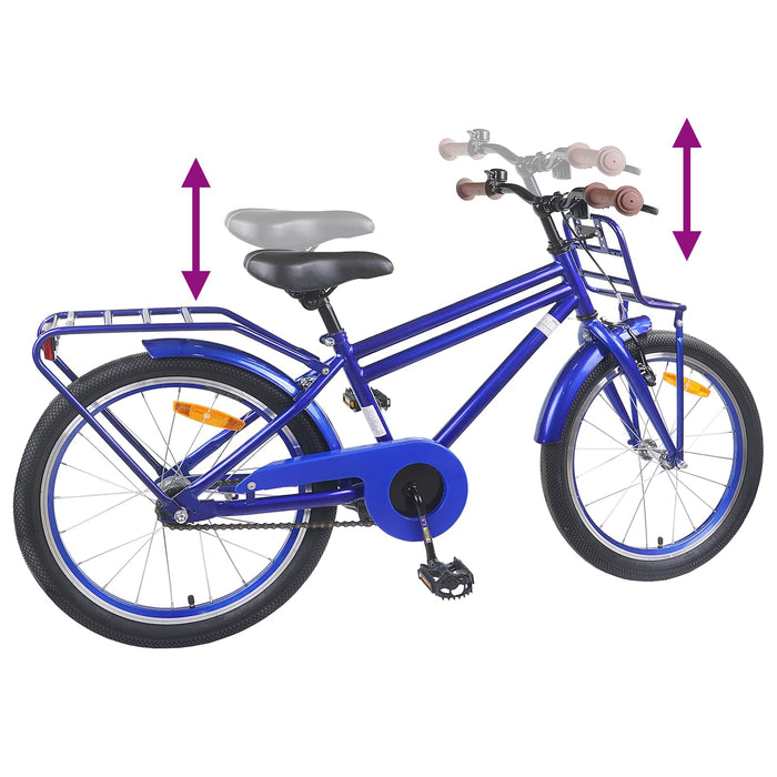 Bicicletă pentru Copii 22 Inci pentru 7-12 ani Albastru închis - WALTI WALTI