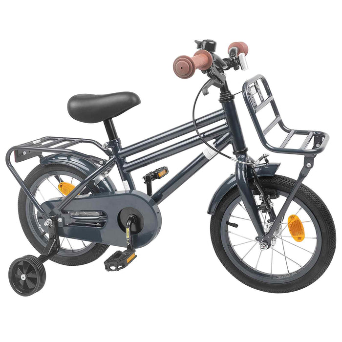 Bicicletă pentru Copii 14 Inci pentru 3-5 ani Gri închis WALTI