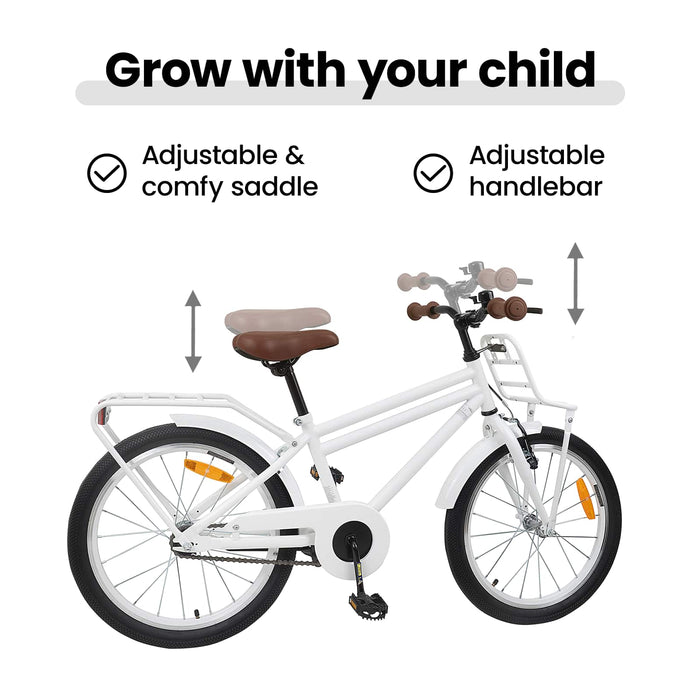 Bicicletă pentru Copii 22 Inci pentru 7-12 ani Alb WALTI