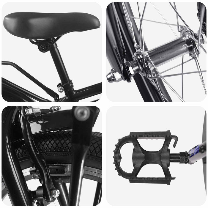 Bicicletă pentru Copii 22 Inci pentru 7-12 ani Negru - WALTI WALTI