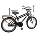 Bicicletă pentru Copii 22 Inci pentru 7-12 ani Negru - WALTI WALTI