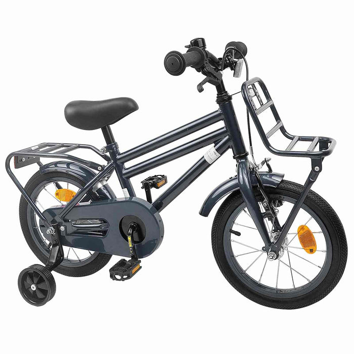 Bicicletă pentru Copii 16 Inci pentru 4-6 ani Gri închis WALTI