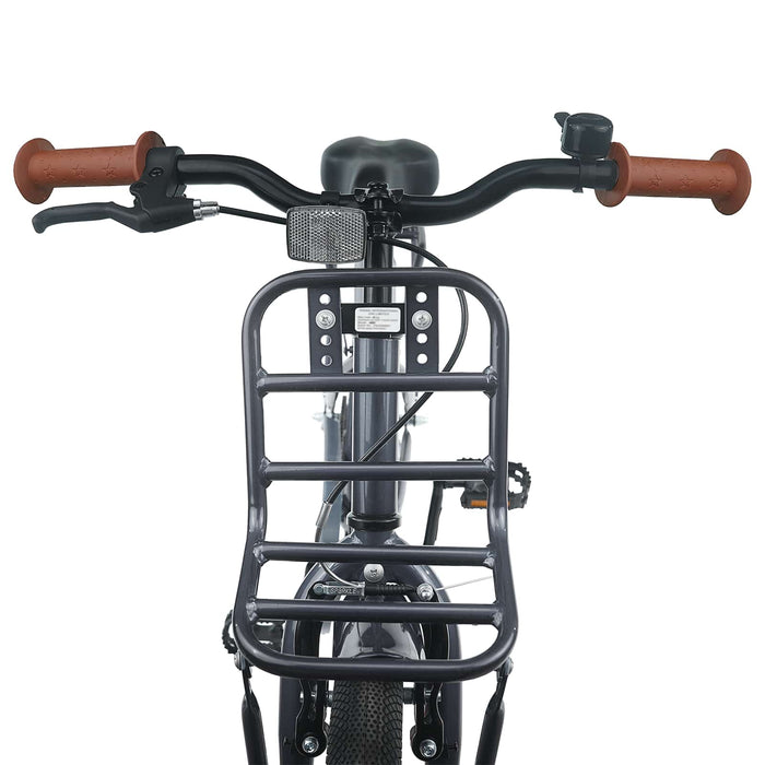 Bicicletă pentru Copii 18 Inci pentru 5-7 ani Gri închis - WALTI WALTI