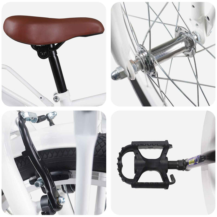 Bicicletă pentru Copii 20 Inci pentru 6-11 ani Alb - WALTI WALTI