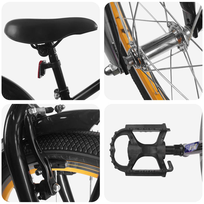 Bicicletă pentru Copii 20 Inci pentru 6-11 ani Negru - WALTI WALTI