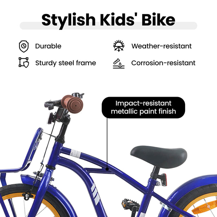 Bicicletă pentru Copii 16 Inci pentru 4-6 ani Albastru închis WALTI