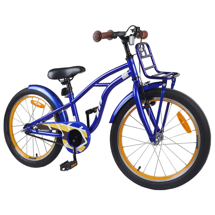 Bicicletă pentru Copii 18 Inci pentru 5-7 ani Albastru închis - WALTI WALTI
