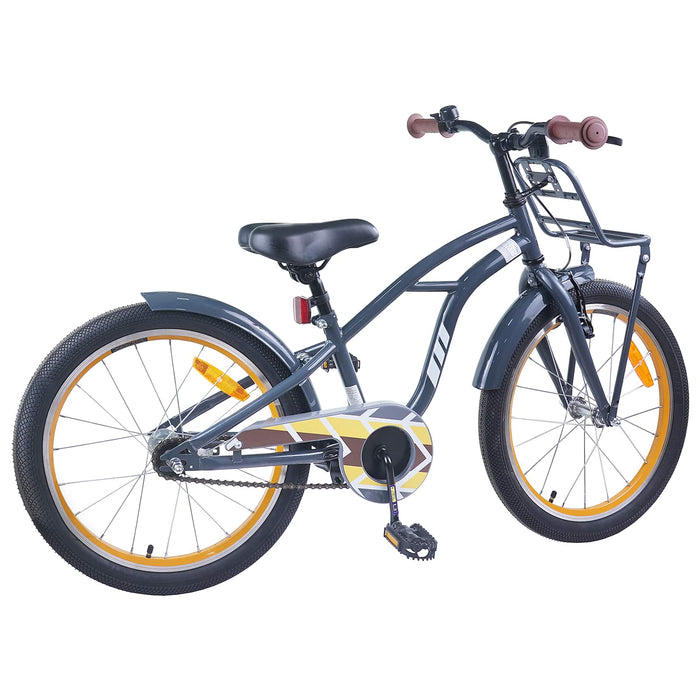 Bicicletă pentru Copii 18 Inci pentru 5-7 ani Gri închis - WALTI WALTI