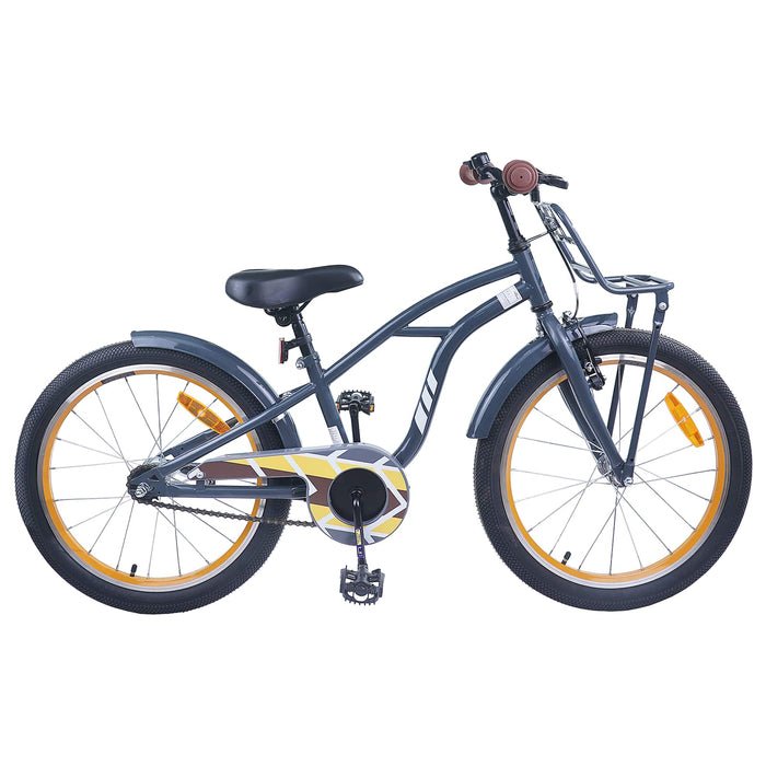 Bicicletă pentru Copii 18 Inci pentru 5-7 ani Gri închis - WALTI WALTI