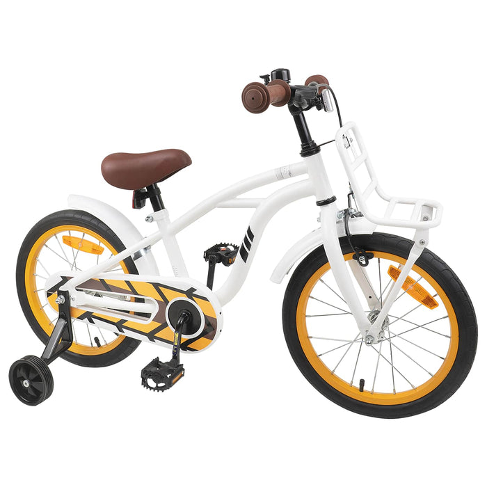 Bicicletă pentru Copii 16 Inci pentru 4-6 ani Alb WALTI